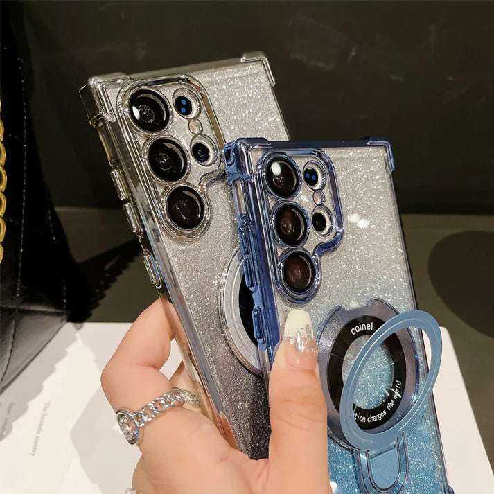 Glossy Gradient Magnetic Phone Cases for Samsung