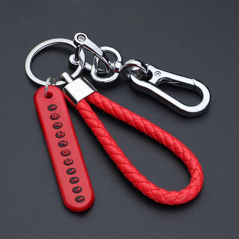 Anti - lost Keychain With Phone Number