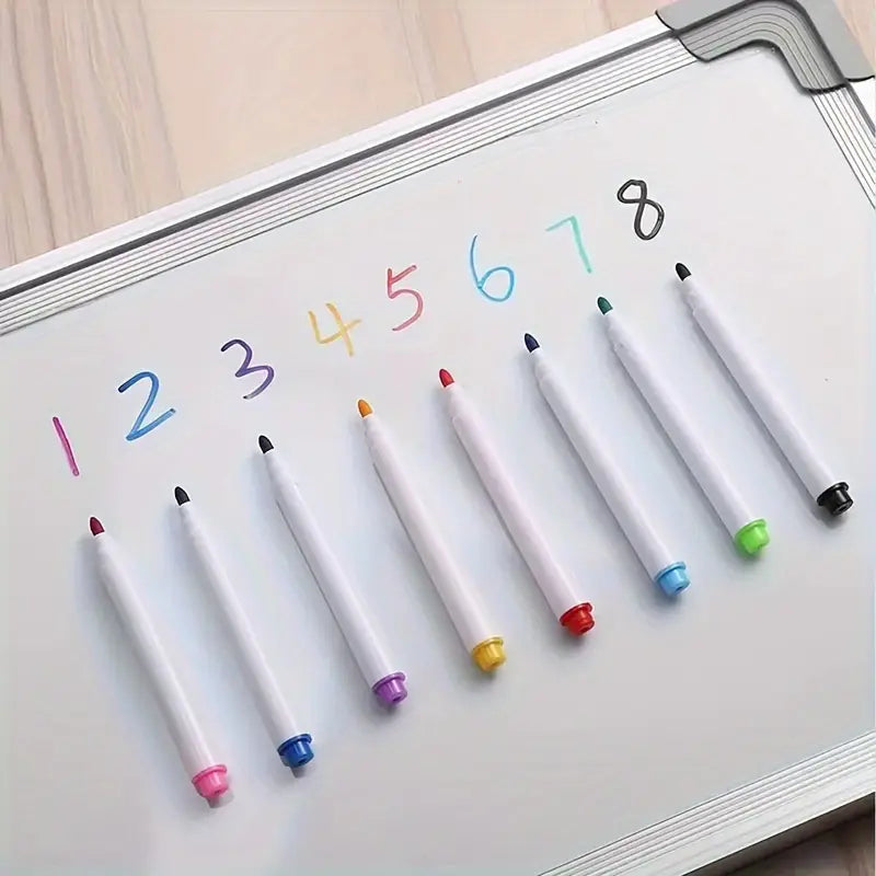 8-Color Dust-Free Quick-Dry Erase Markers