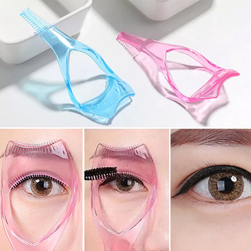 3-in-1 Mascara Eyeliner Guide Eye Shield Makeup Tool