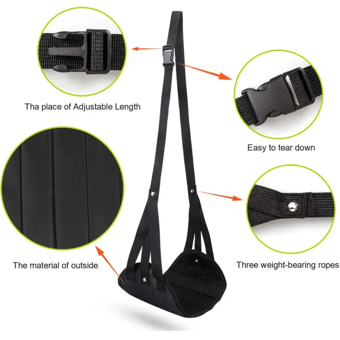 Airplane Foot Hammock Adjustable Travel Harness