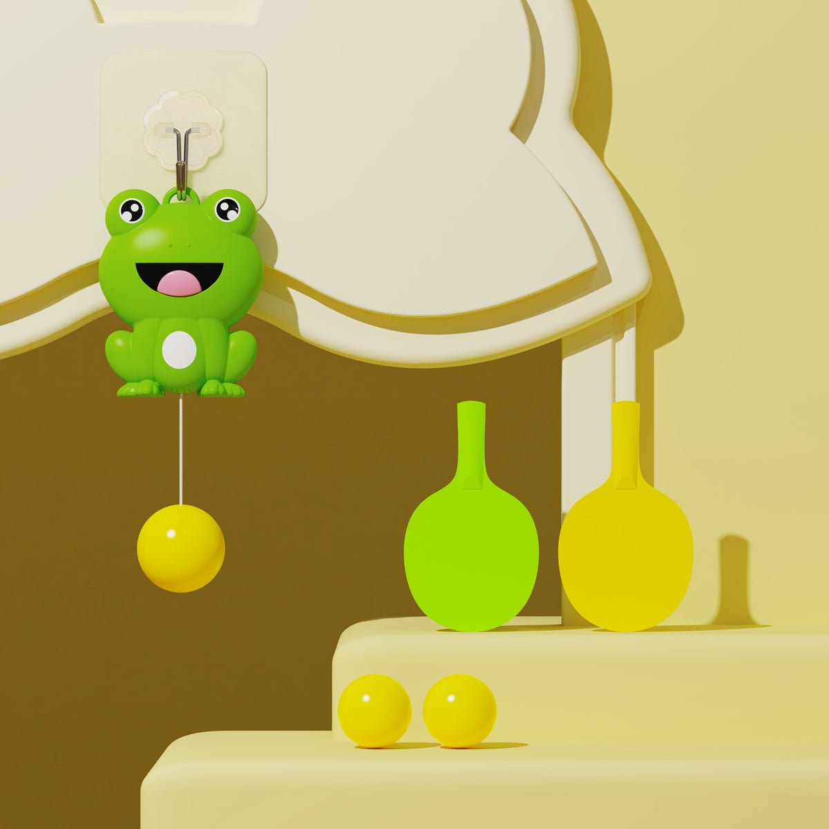 Hanging Frog Table Tennis Trainer – Home Kids & Parent-Child Sensory Training