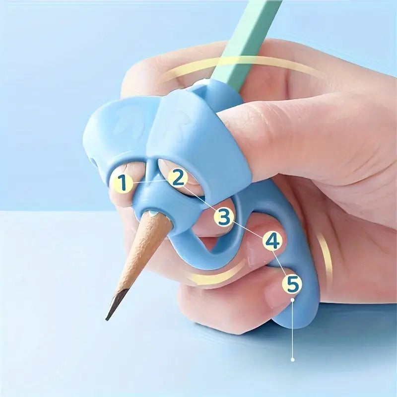 Five-Finger Pen Grip Corrector for Beginners Kids | Writing Posture Aid Tool