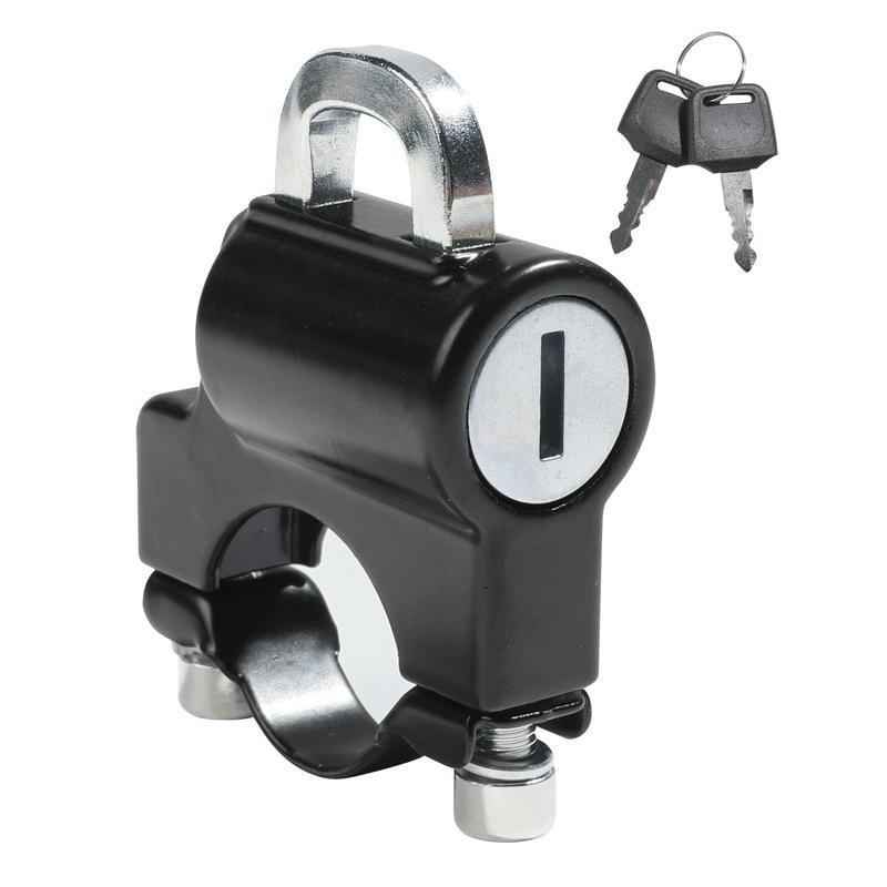 Universal Motorcycle Helmet Anti-Theft Lock with Key & Hanging Hook