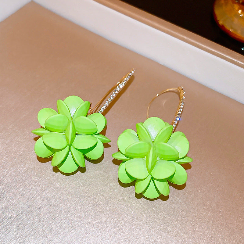French-Style Elegant Petal Earrings