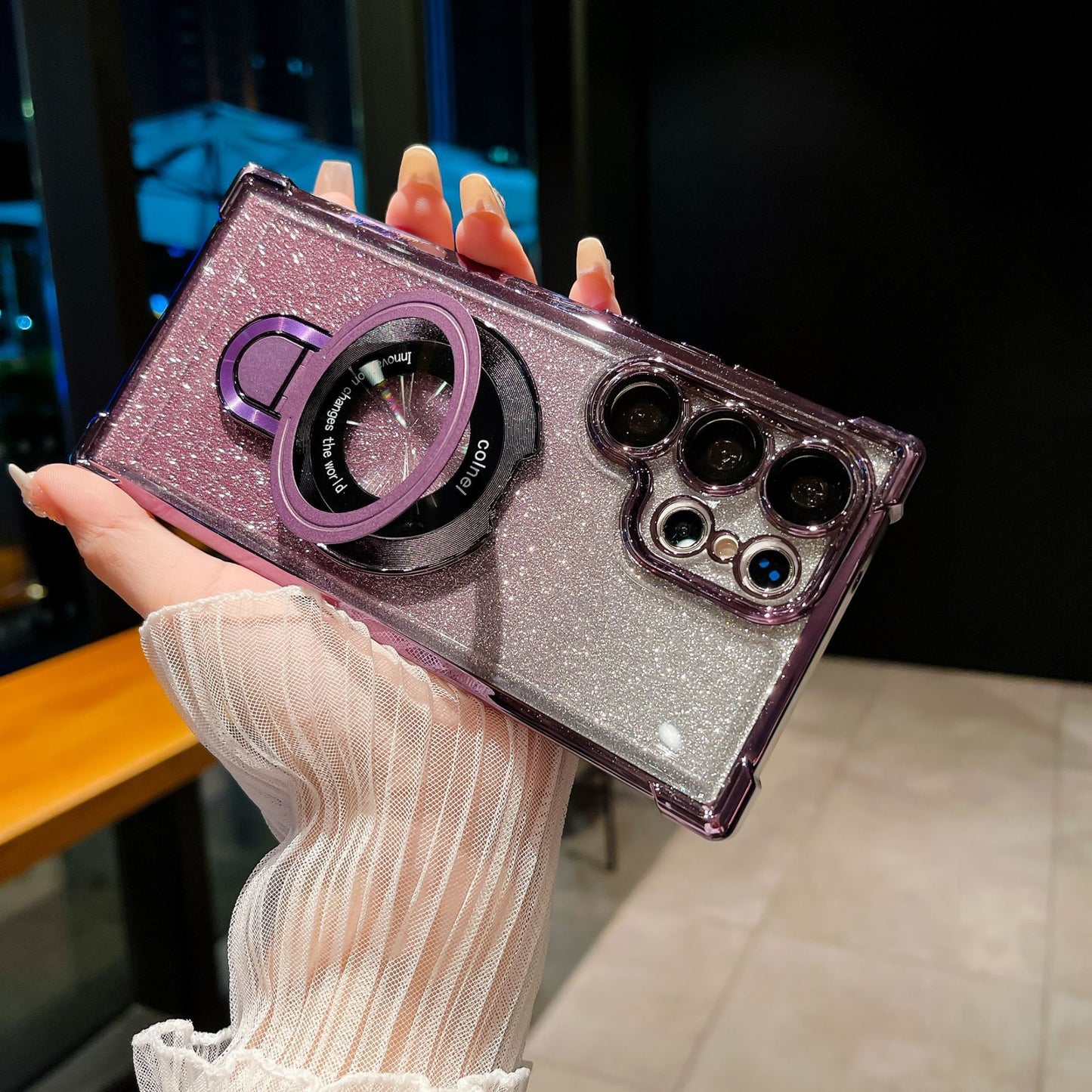 Glossy Gradient Magnetic Phone Cases for Samsung