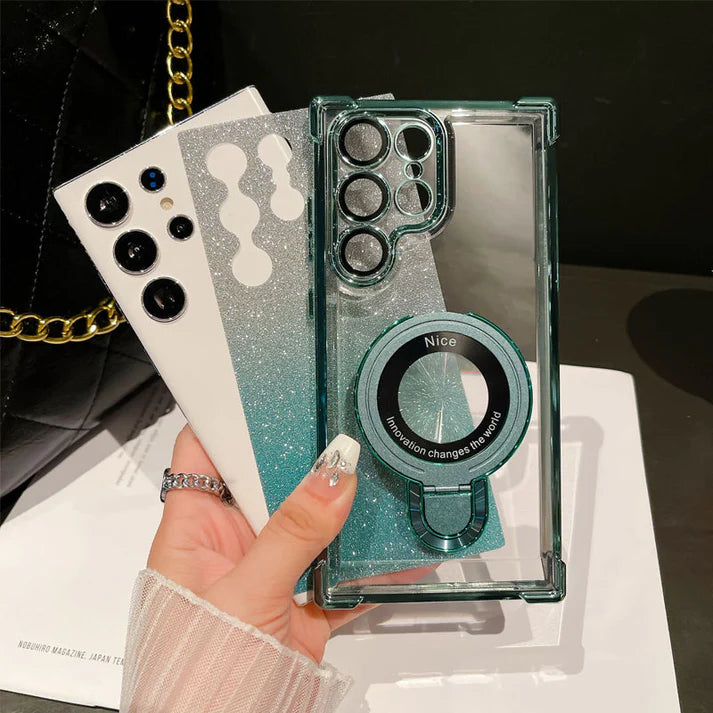 Glossy Gradient Magnetic Phone Cases for Samsung