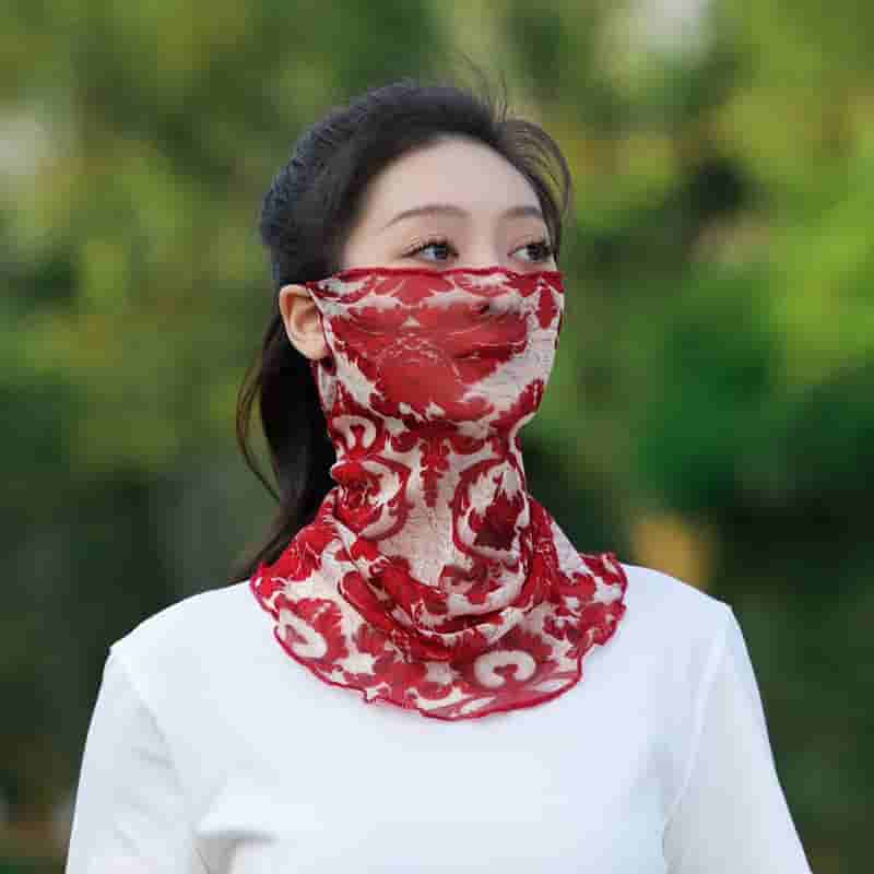 đ§ŖđēSummer Multifunctional Mesh Neck Gaiter â Face Cover/Scarf/Ear-loop Scarf 3-in-1, Breathable & Sun Protection