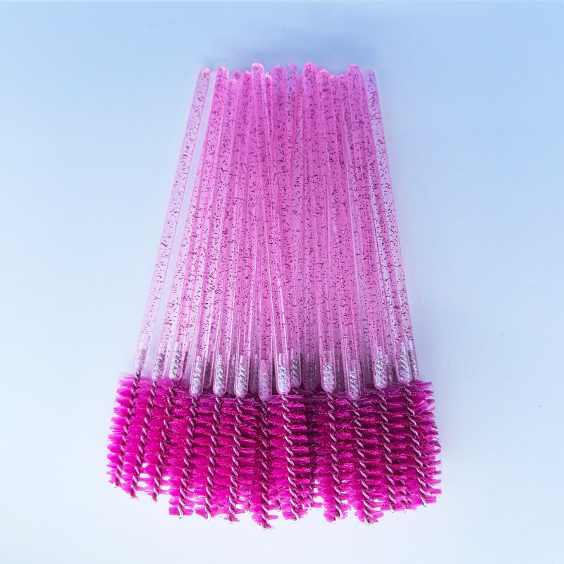 Crystal Rod Colored Eyelash Brush, Multi-Color, Soft & Portable