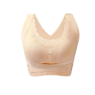 Cross-back Seamless Side-Support Bra