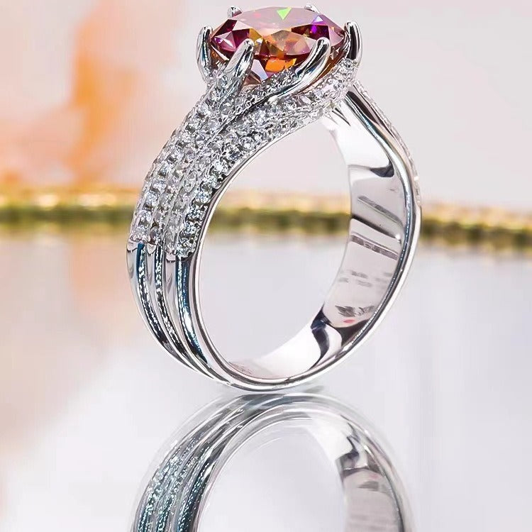 3 Carat Moissanite Diamond Ring