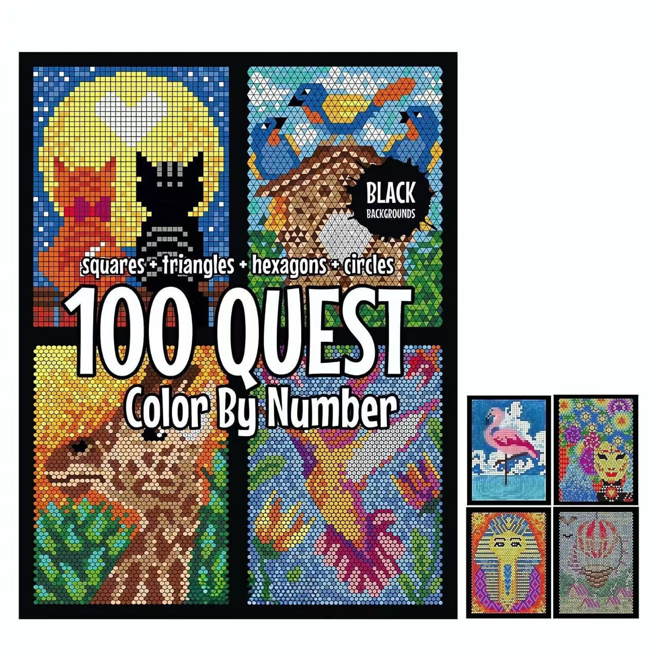 100 QUEST Color by Numbers Book