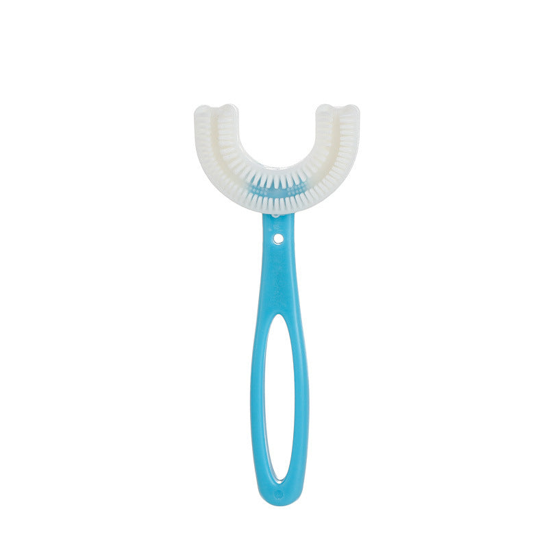 Kids U-Shaped Manual Toothbrush Baby Soft Bristle Mouthpiece Toothbrush