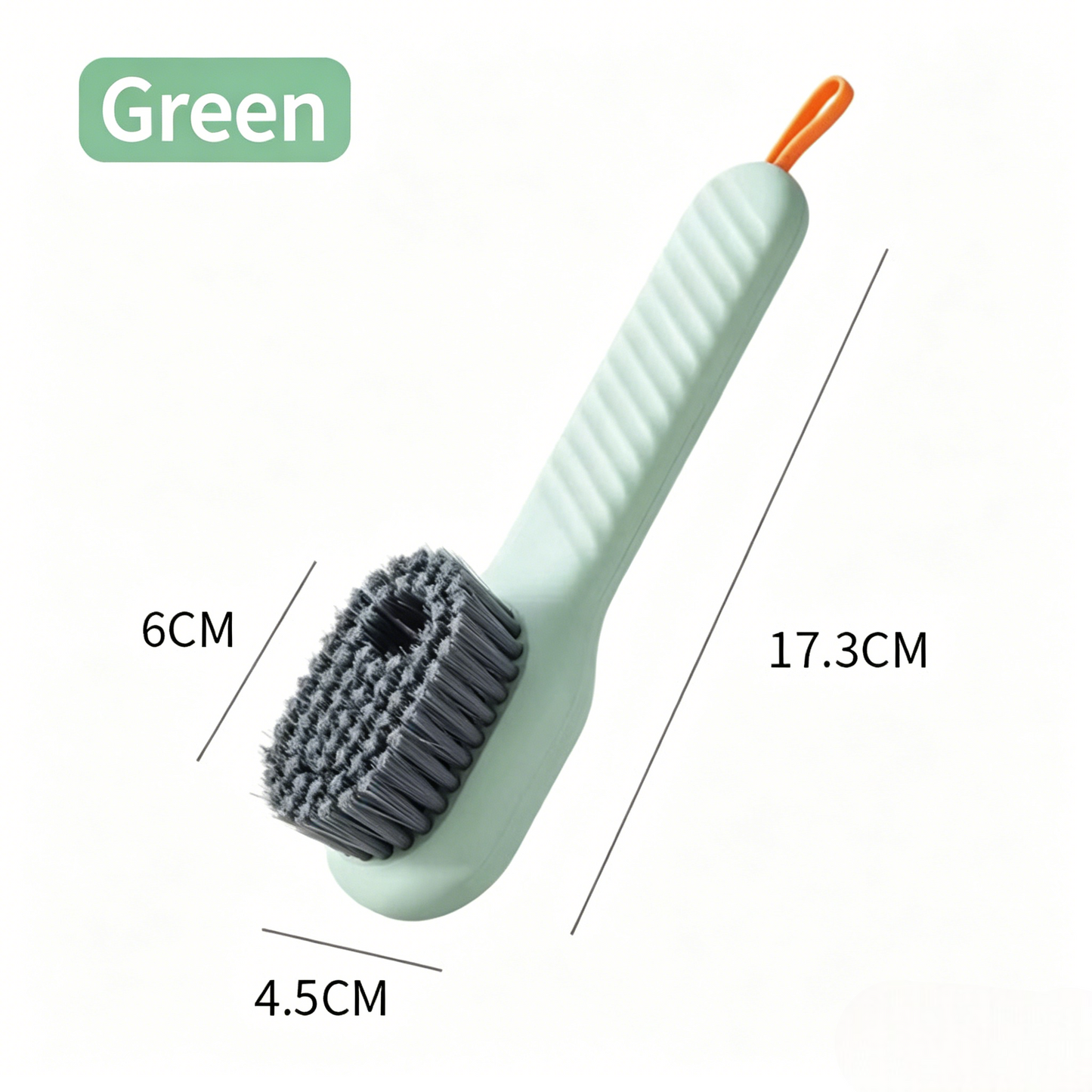 (Pack of 2)Press-to-Dispense Scrubbing Brush – Refillable & No Mess