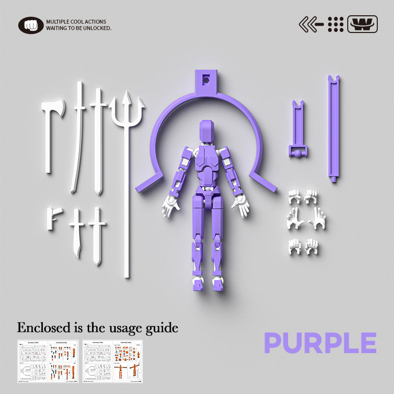 Magnetic Articulated Action Figure Poseable DIY Model Collectible