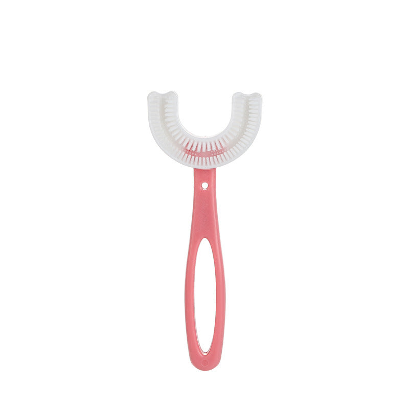 Kids U-Shaped Manual Toothbrush Baby Soft Bristle Mouthpiece Toothbrush