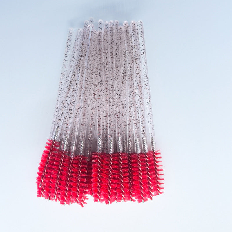 Crystal Rod Colored Eyelash Brush, Multi-Color, Soft & Portable
