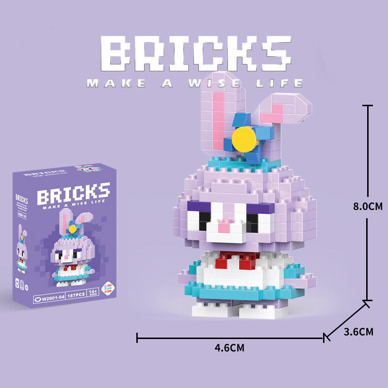 Cartoon Figurine Building Blocks