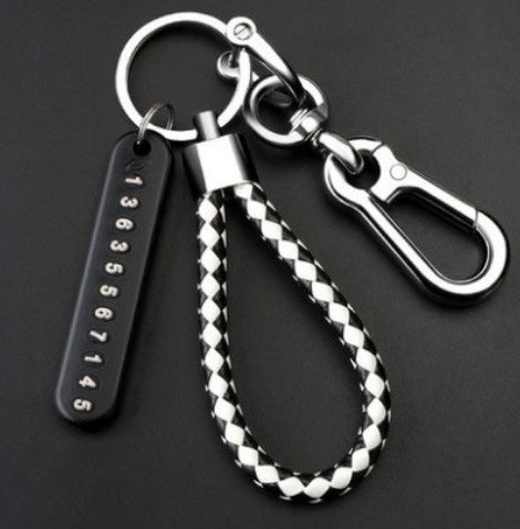 Anti - lost Keychain With Phone Number