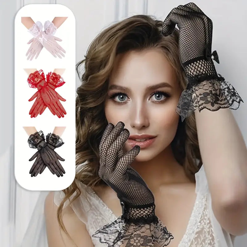 Women's Elegant Vintage Lace Gloves
