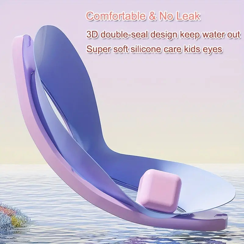 Kids Swim Goggles Waterproof Anti-Fog HD Large Frame Unisex