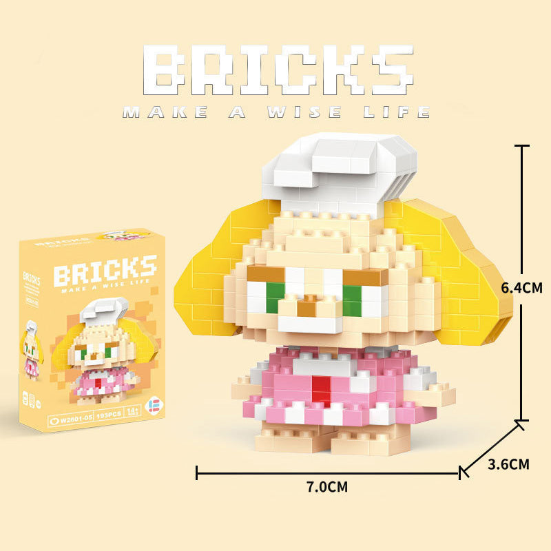 Cartoon Figurine Building Blocks