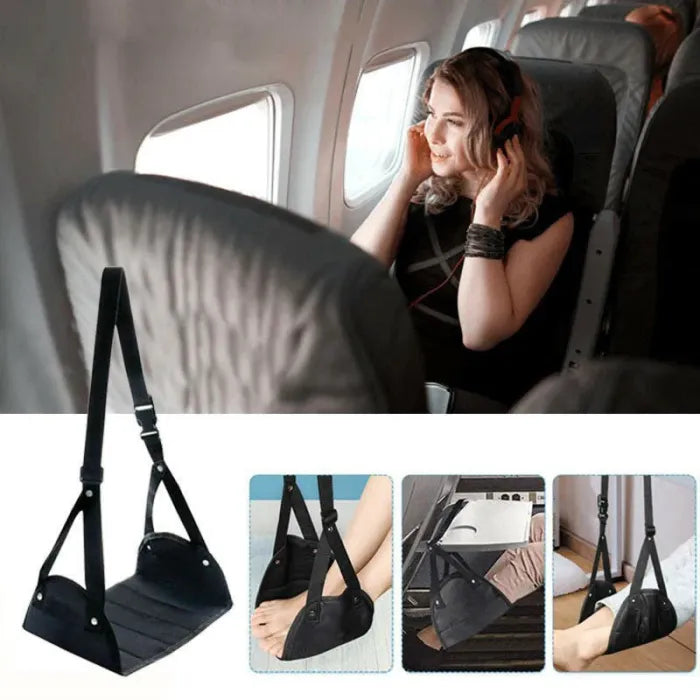 Airplane Foot Hammock Adjustable Travel Harness