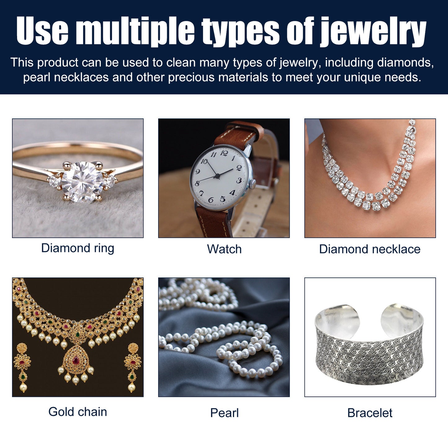 Jewelry Cleaner Spray - Safe for Delicate Chains, Rings, Earrings