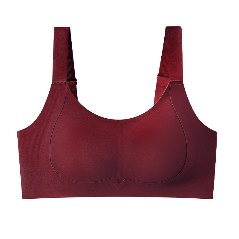 🐰Bunny Ear Cup Thin Bra – Minimizes Full Bust, Wireless & Seamless with Side Support