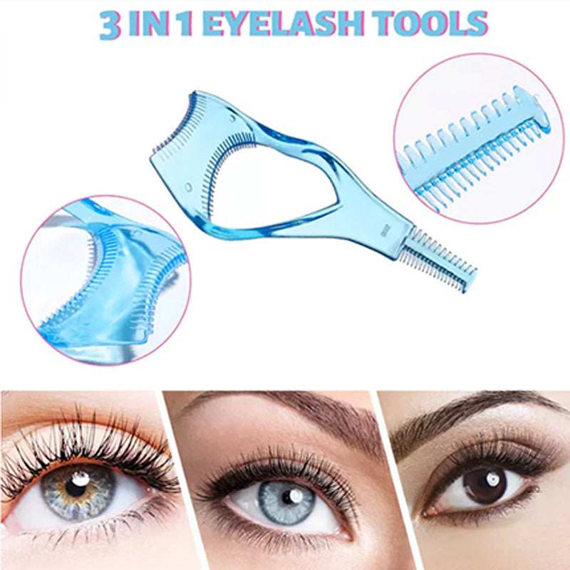 3-in-1 Mascara Eyeliner Guide Eye Shield Makeup Tool