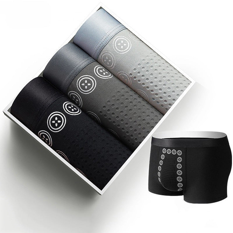 Milk Silk Comfortable Breathable Vitality Mid-waist Boxer Briefs