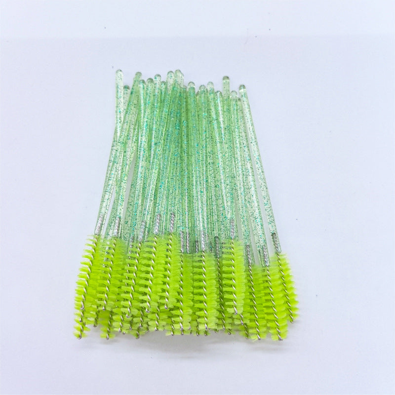 Crystal Rod Colored Eyelash Brush, Multi-Color, Soft & Portable