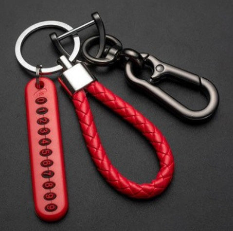 Anti - lost Keychain With Phone Number