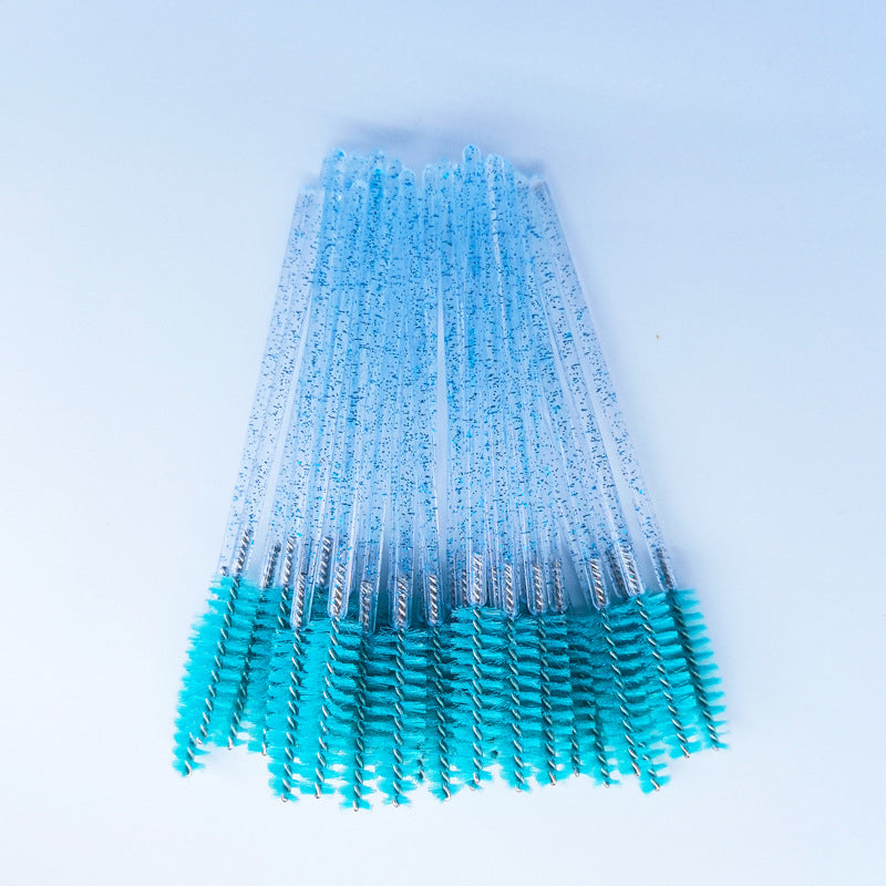 Crystal Rod Colored Eyelash Brush, Multi-Color, Soft & Portable
