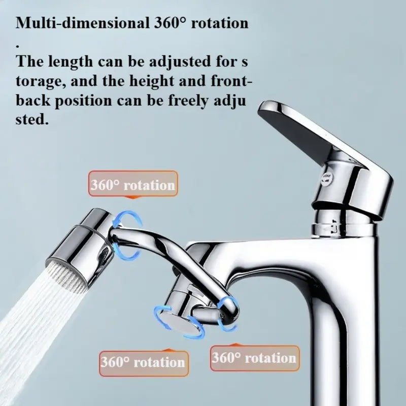 1440° Rotatable Faucet Aerator Extension