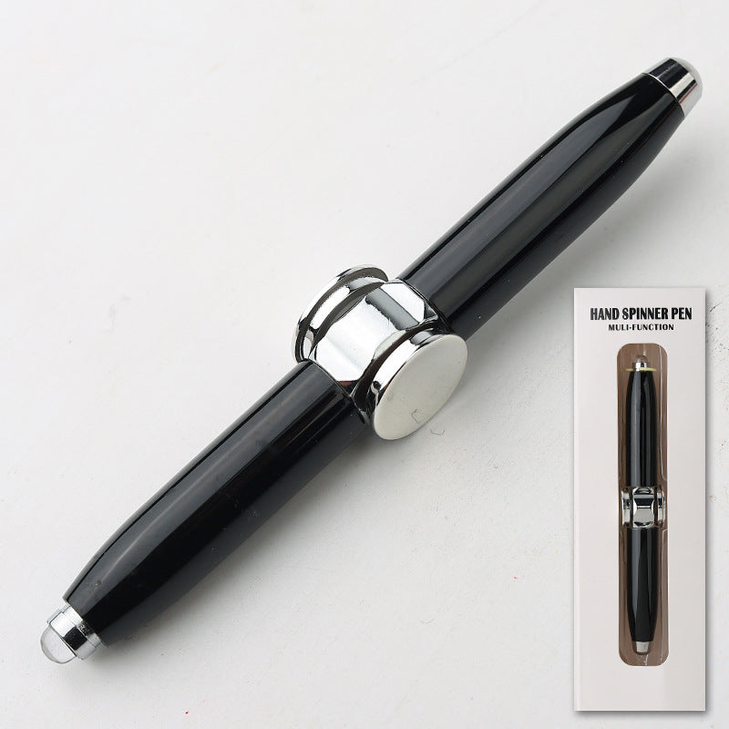 ✨Flash Fingertip Gyro Pen – Stress Relief & Writing 2-in-1, Spinning Design with LED Light, Fun for Office & Study