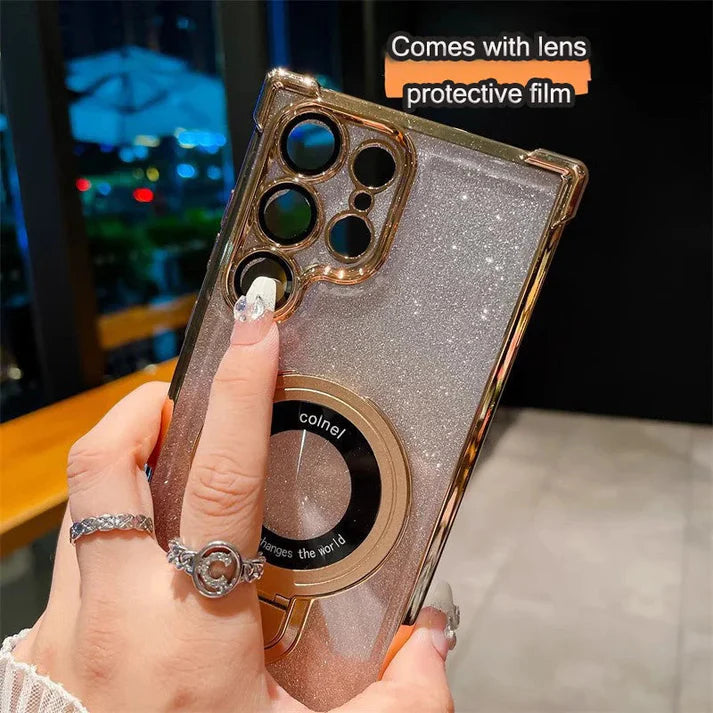 Glossy Gradient Magnetic Phone Cases for Samsung