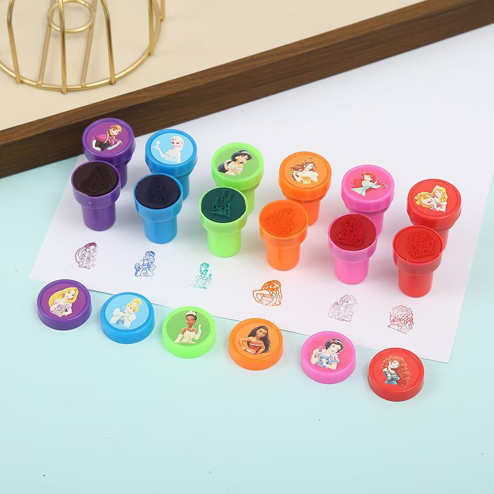 【12 Pcs】Children's Cartoon Stamps