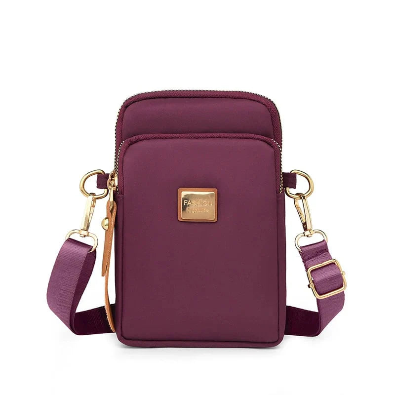 Fashionable three-layer versatile shoulder bag