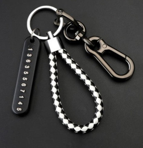 Anti - lost Keychain With Phone Number