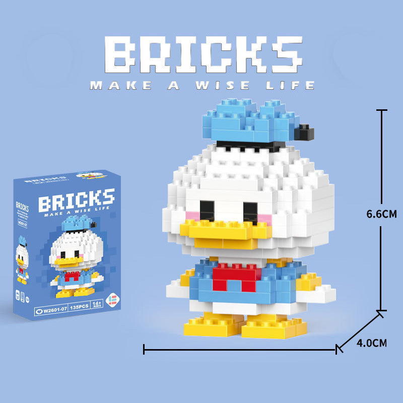 Cartoon Figurine Building Blocks