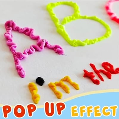 3D Puffy Bubble Pen, Popcorn-Style Pen for Kids
