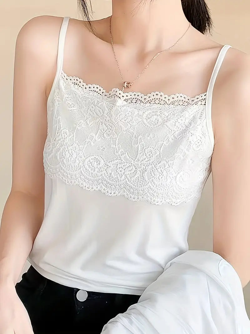 Women's Elegant Lace Camisole Tank Top