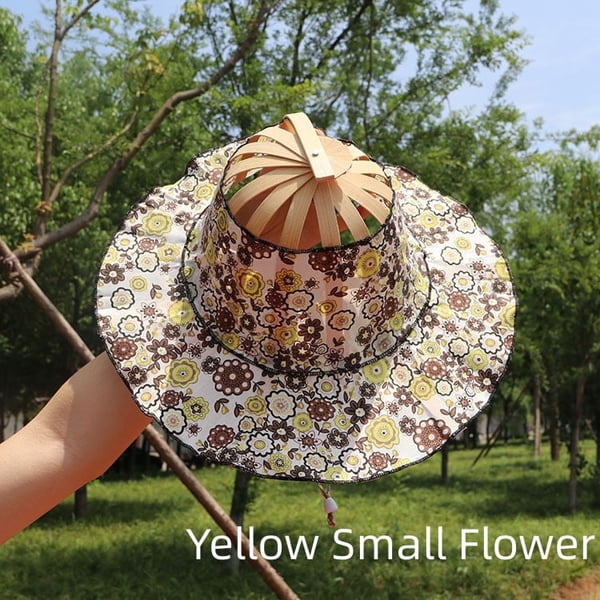 Fashionable bamboo fan hat