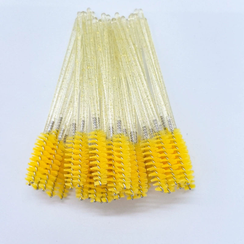 Crystal Rod Colored Eyelash Brush, Multi-Color, Soft & Portable