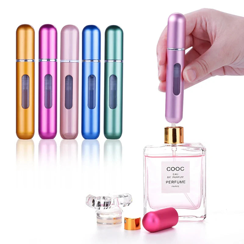 5ml perfume bottle, portable spray bottle, press the bottom to fill the perfume