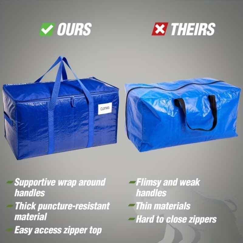 🧺 Large Capacity Waterproof Storage Bag for Clothes & Blankets