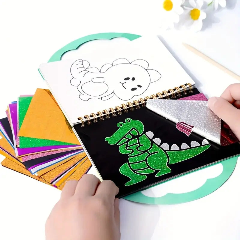 Premium Non-Toxic Kids Painting -Foil Art Kit