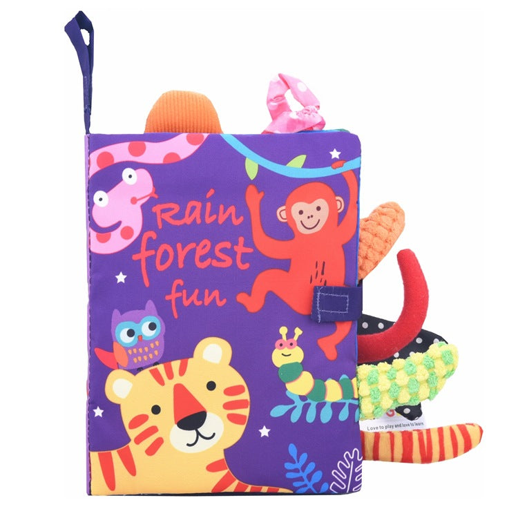 Sensory Animal Soft Cloth Book For Kids