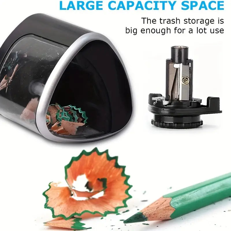Sleek Electric Pencil Sharpener - Fast & Efficient Lead Sharpening